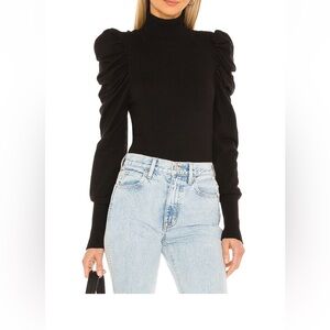 L’ Academie sweater in black. Size xxs